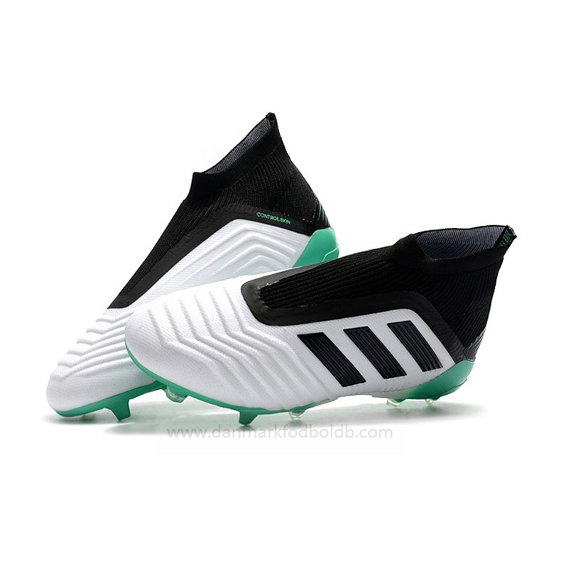 Adidas Predator 18+ FG Fodboldstøvler Herre – Hvid Grøn Sort